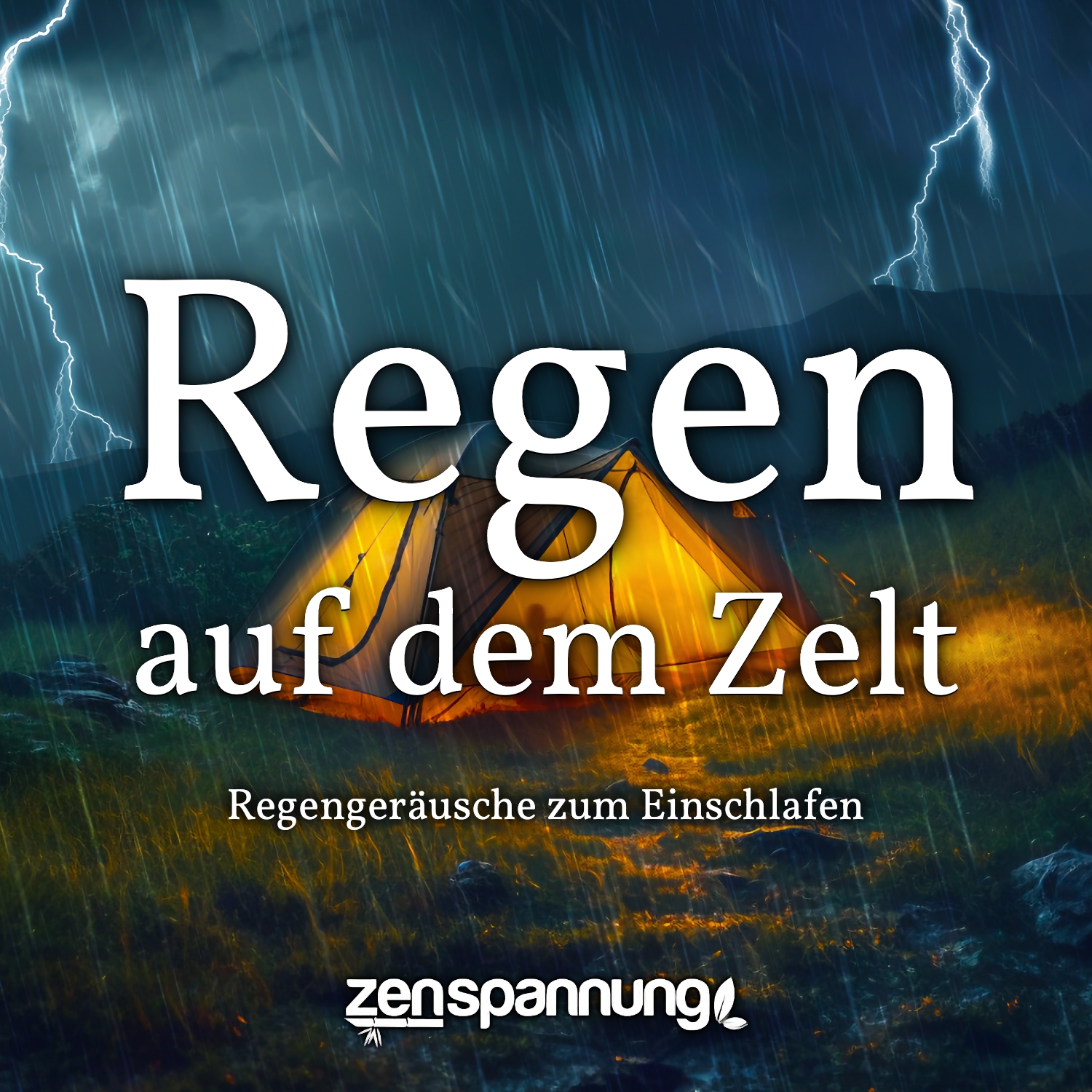 Regen auf dem Zelt: 6 Stunden Regengeräusche (MP3)